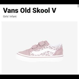 NEW in box vans old skill leopard print Velcro sneakers
